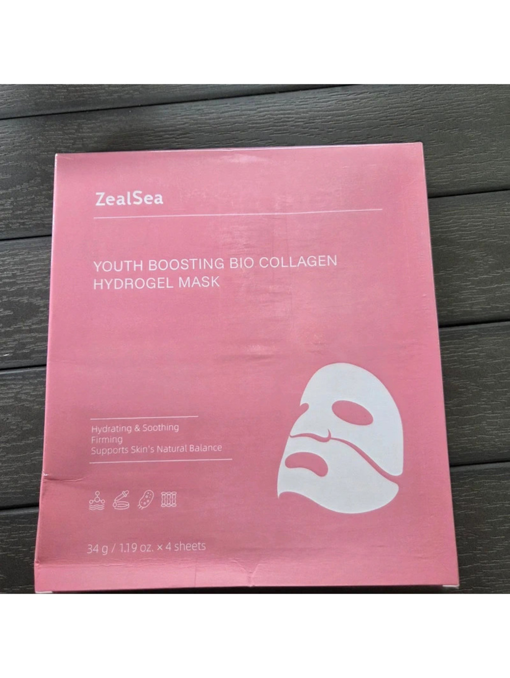 New Sealed Collagen Mask 4pk